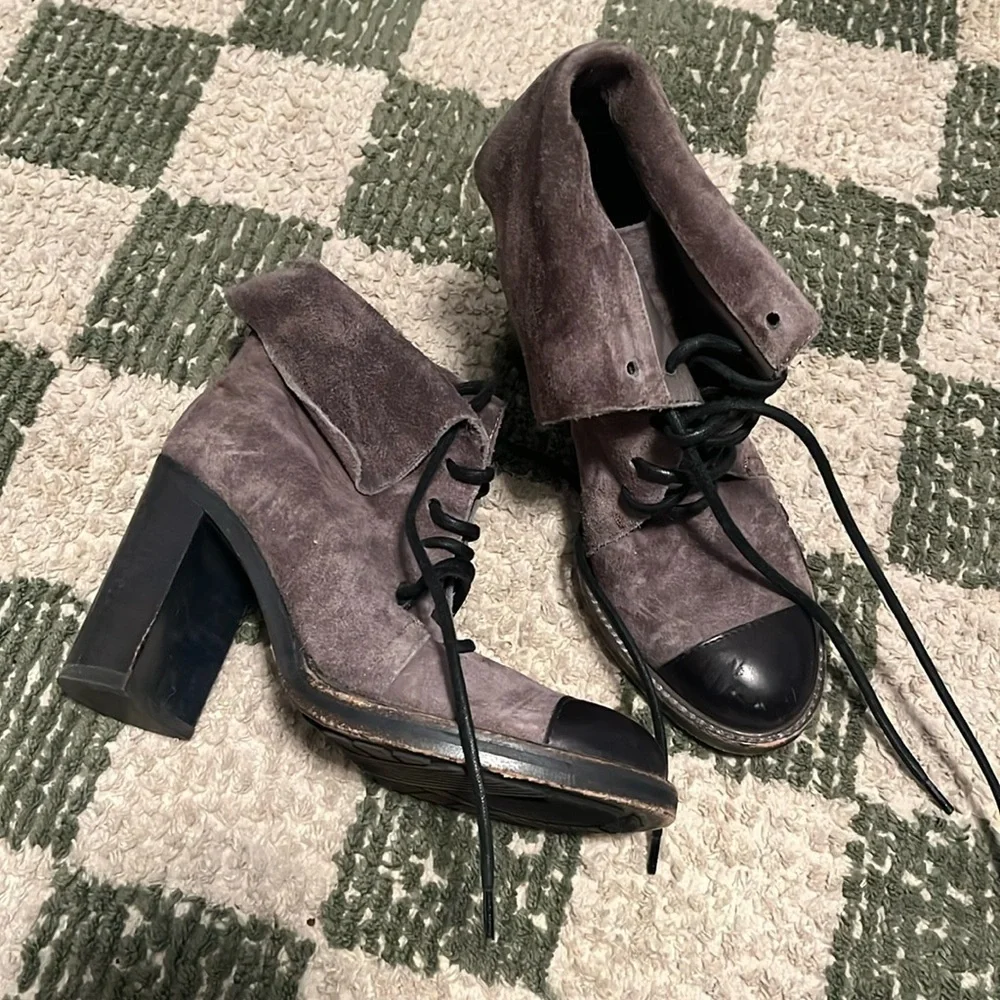 Reed Krakoff Cap Toe Suede Boots